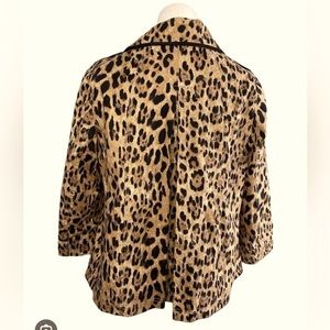 White House Black Market Leopard Swing Jacket - 10